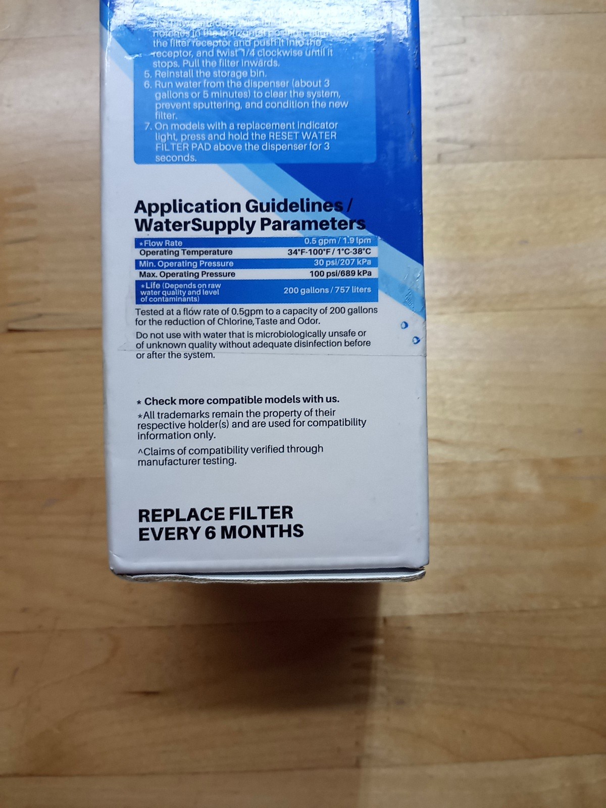 RWF4700AC Water Filter Fit for LT1000P, ADQ747935, LMXS28626D, LT1000PC 4PACK