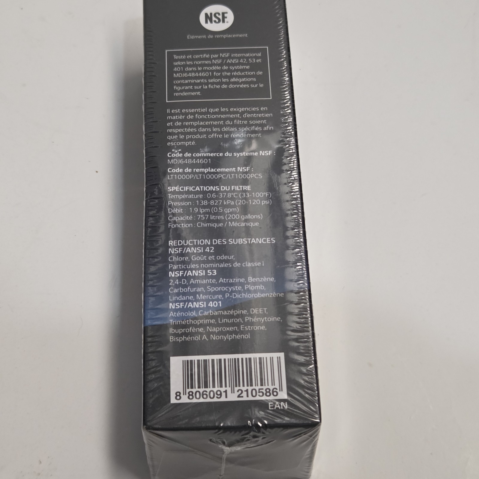 LG LT1000P Water Filter Replacement Cartridge LT1000/PC/PCS Official Brand Part