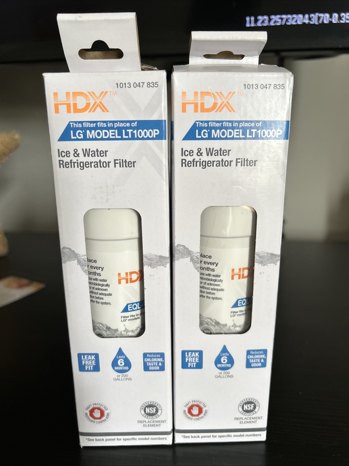 Refrigerator Water Filter, HDX Fits LG model LT1000P. 2 Pack