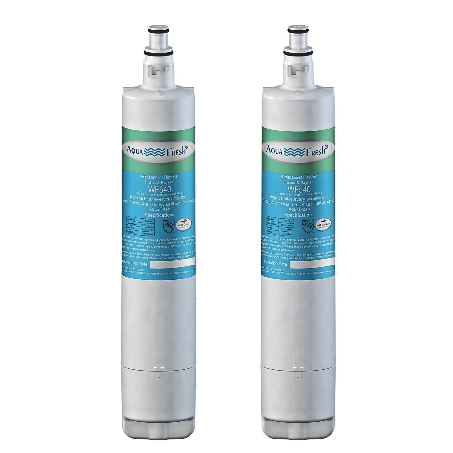 Fits Fisher & Paykel 847200 Certified Refrigerator Water Filter 2 Pack