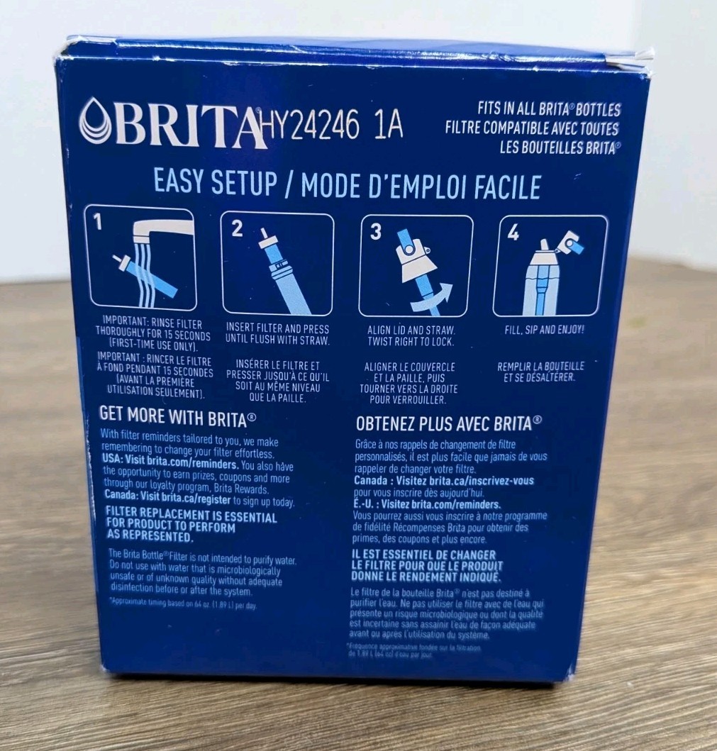 BRITA Bottle Replacement Filters 6 Filters 1 Year Pack Genuine Original