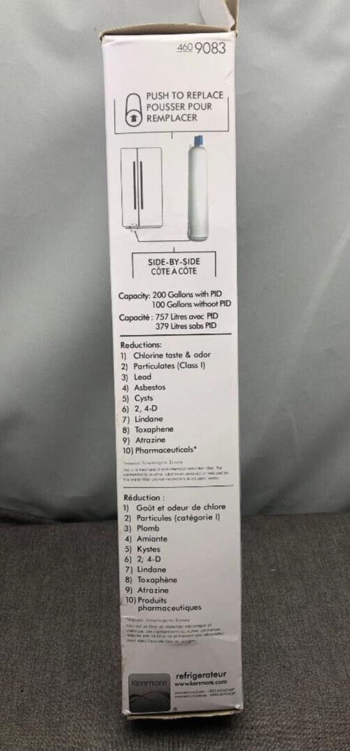 Kenmore 4609083 Replacement Refrigerator Water Filter new open box