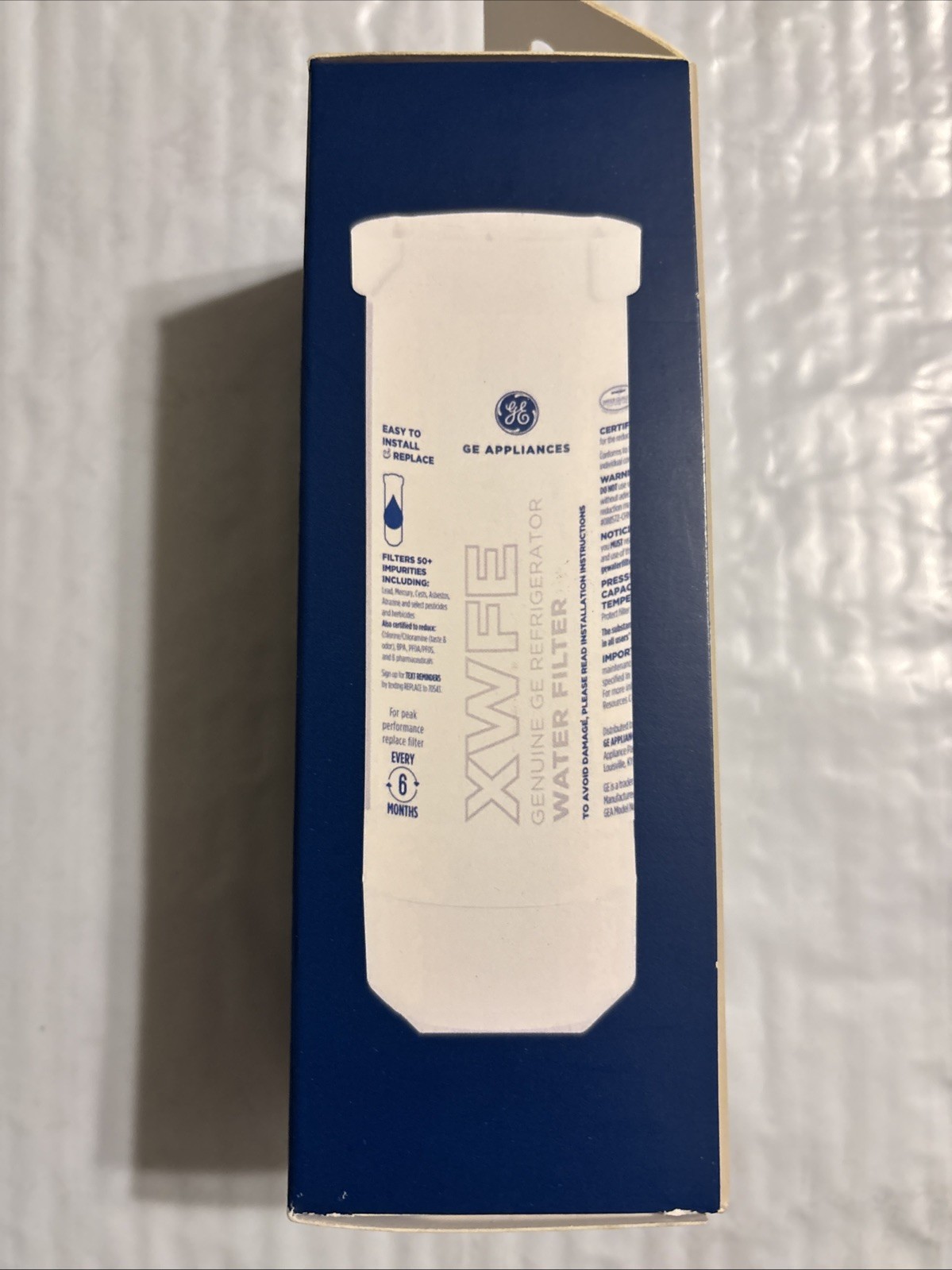 Genuine GE XWFE Filter WITH CHIP/ SEALED (Serial # on filter) PIC 10/11 CHIP