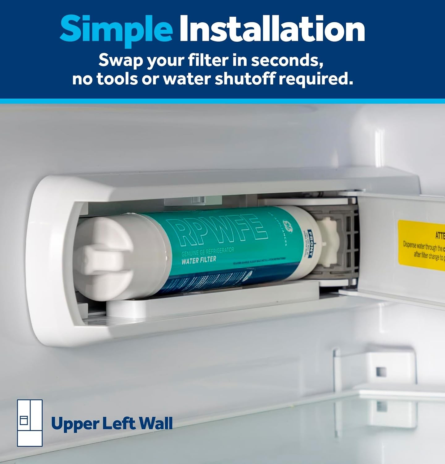 GE RPWFE Refrigerator Water Filter 1 Pack