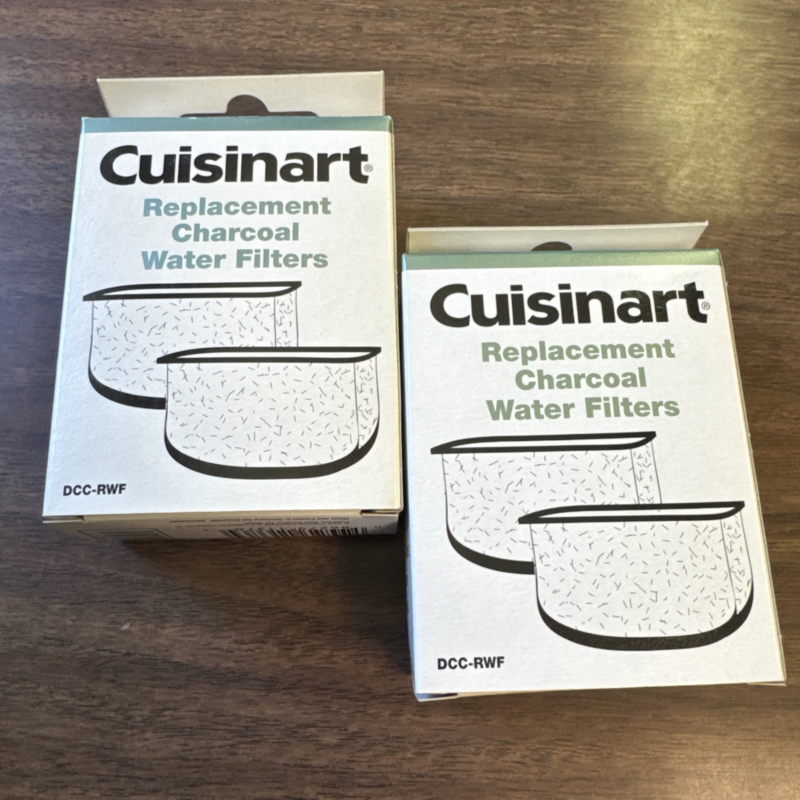 LOT OF 2 PACKS Cuisinart Replacement Charcoal Water Filters 2 per box = 4 total