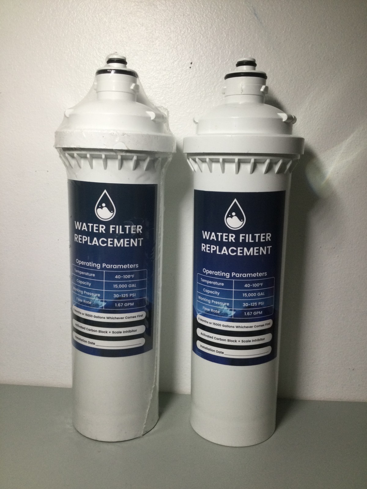 2 PK Water Filters For C Pure Oceanloch-m 7900clokitm Ice-O-Matic IFQ IFQ1, 4676