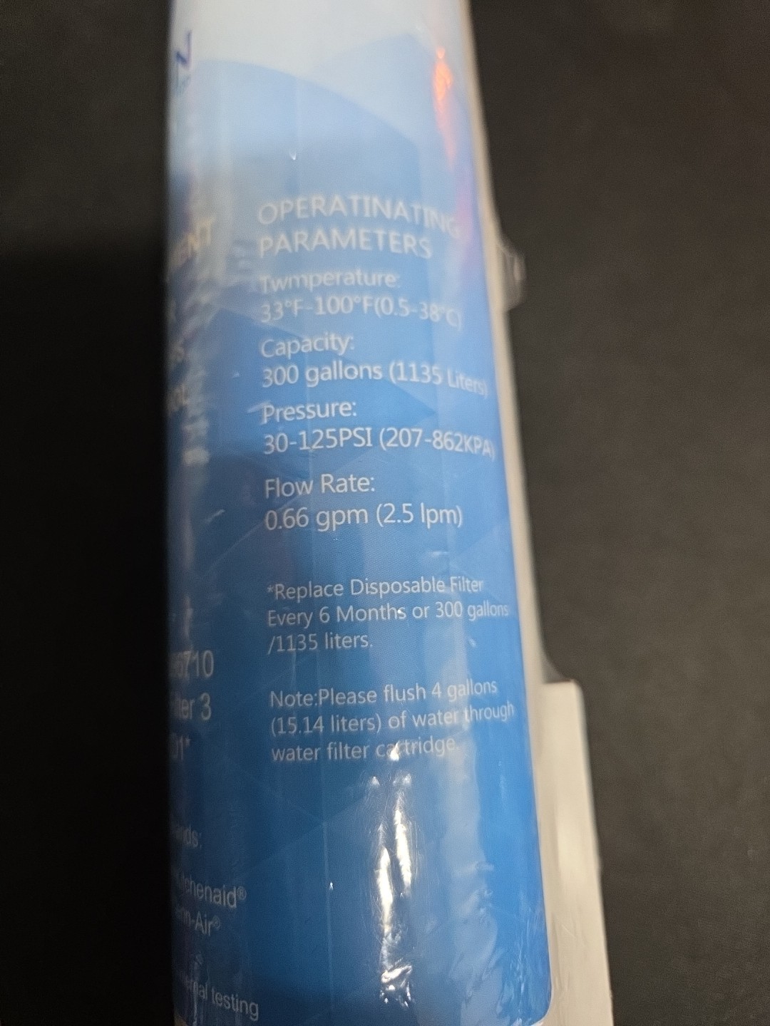 Waten SR4 Replacement Filter 4396841 * 4396710 Filter 3 EDR3RXD1 Sealed
