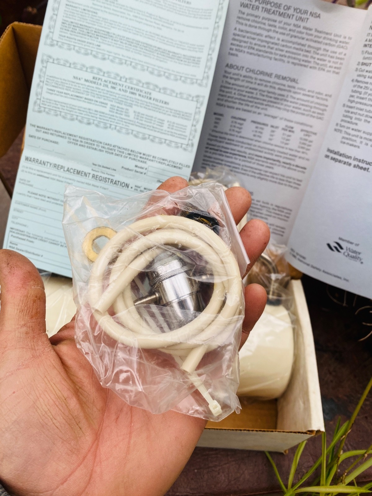 NSA Bacteriostatic Water Treatment System Counter Top Water Filter Model 50C