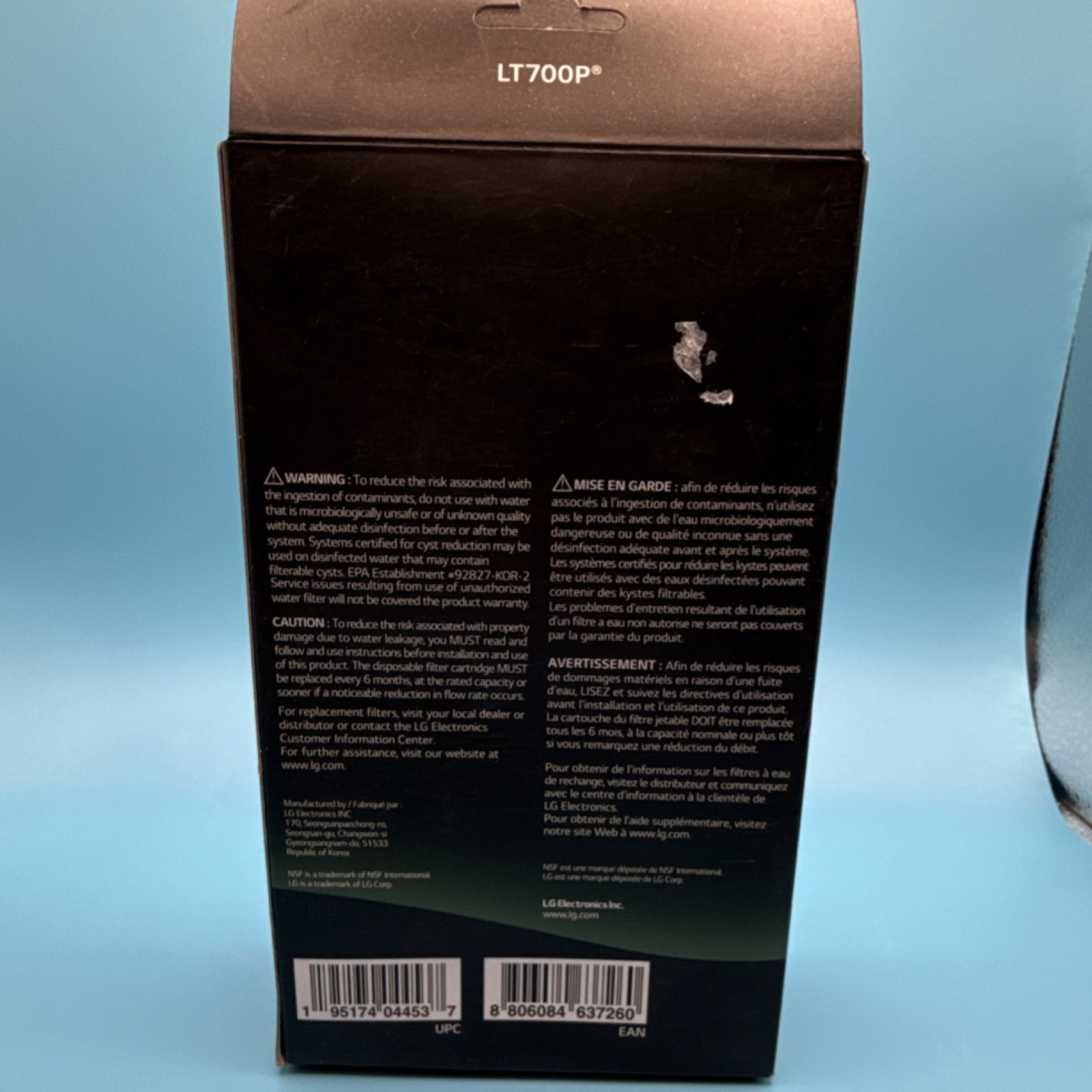 LG – LT700P2 Refrigerator Water Filter 2 Pack