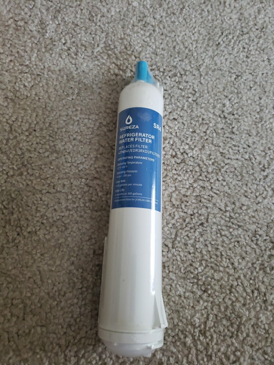 Sureza SR4 Replacement 4396841/EDR3RXD1/Filter Ice Water New And Sealed