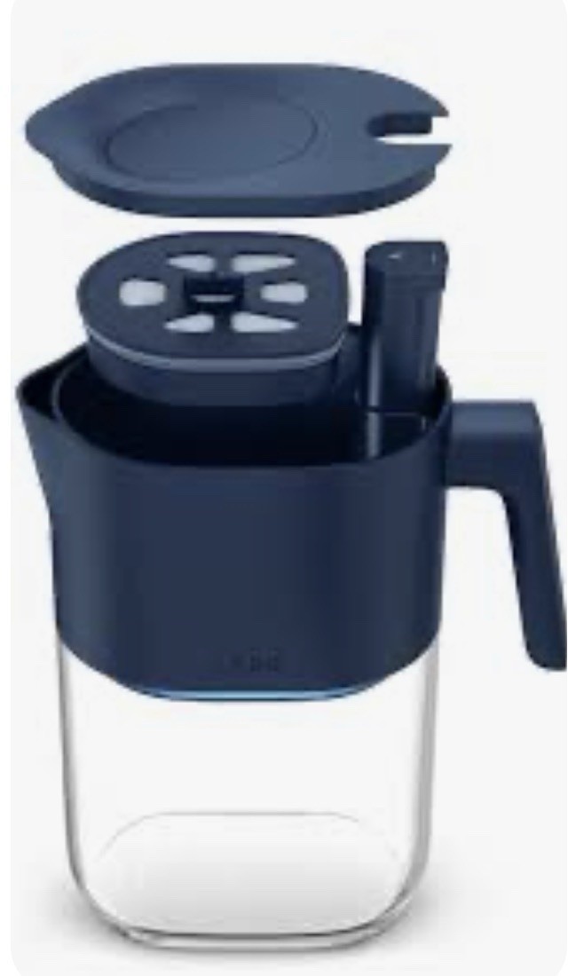 LARQ PureVis Blue Water Filter Jug Pitcher w/ PureVis UV Wand