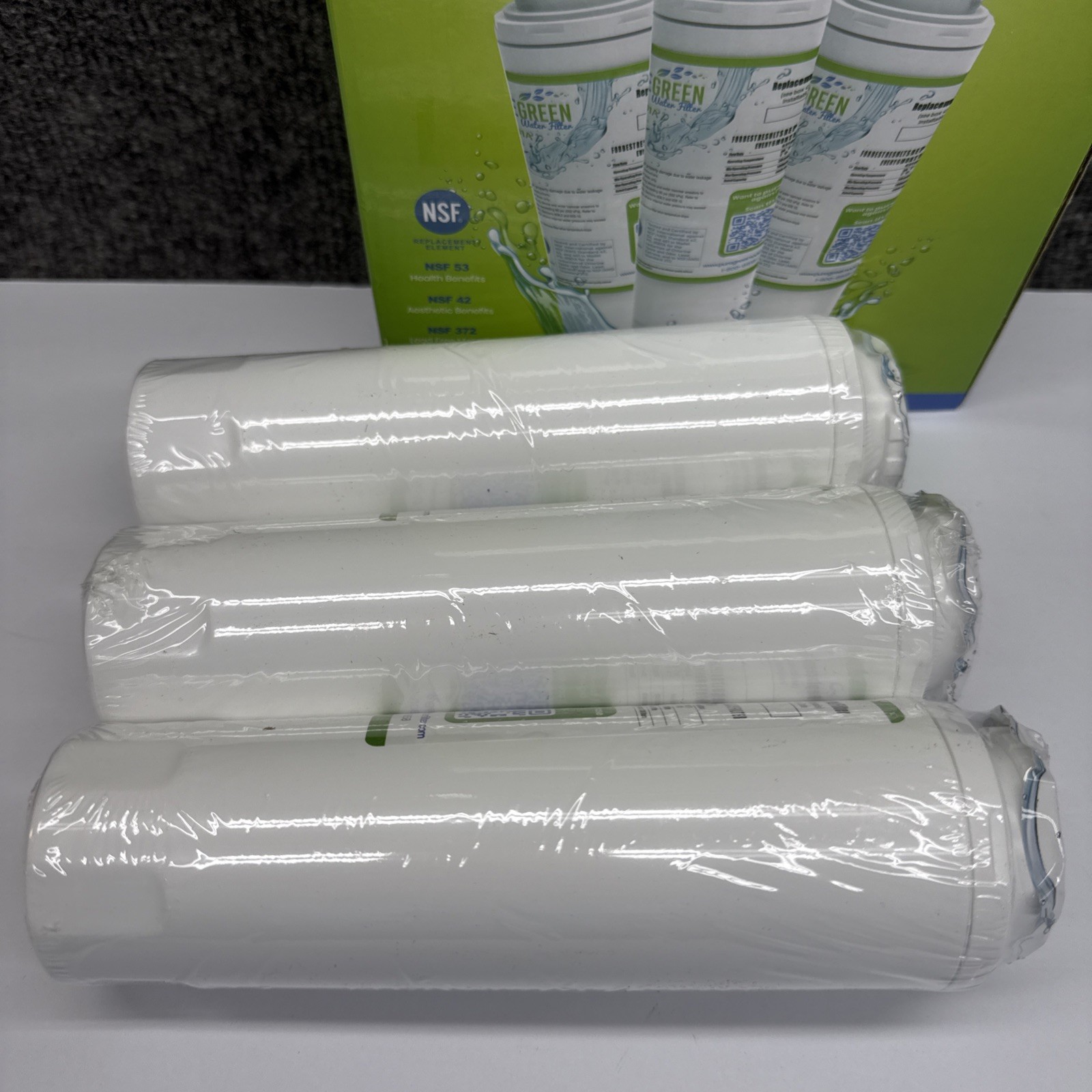 Pure Green Refrigerator Water Filter Lot 3 Pack PG-8001A Maytage Kenmore PG-8001