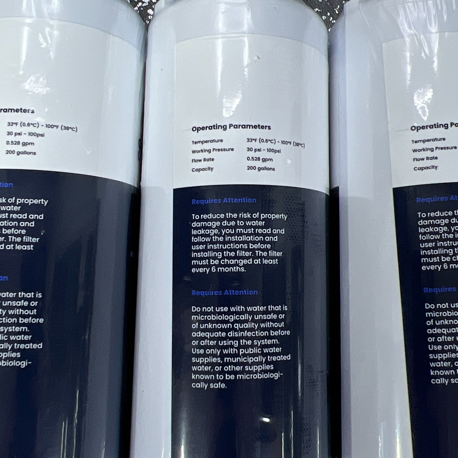 3 New Glacier Fresh GF-Zero Fits Sub-Zero Refrigerator Water Filter Sealed