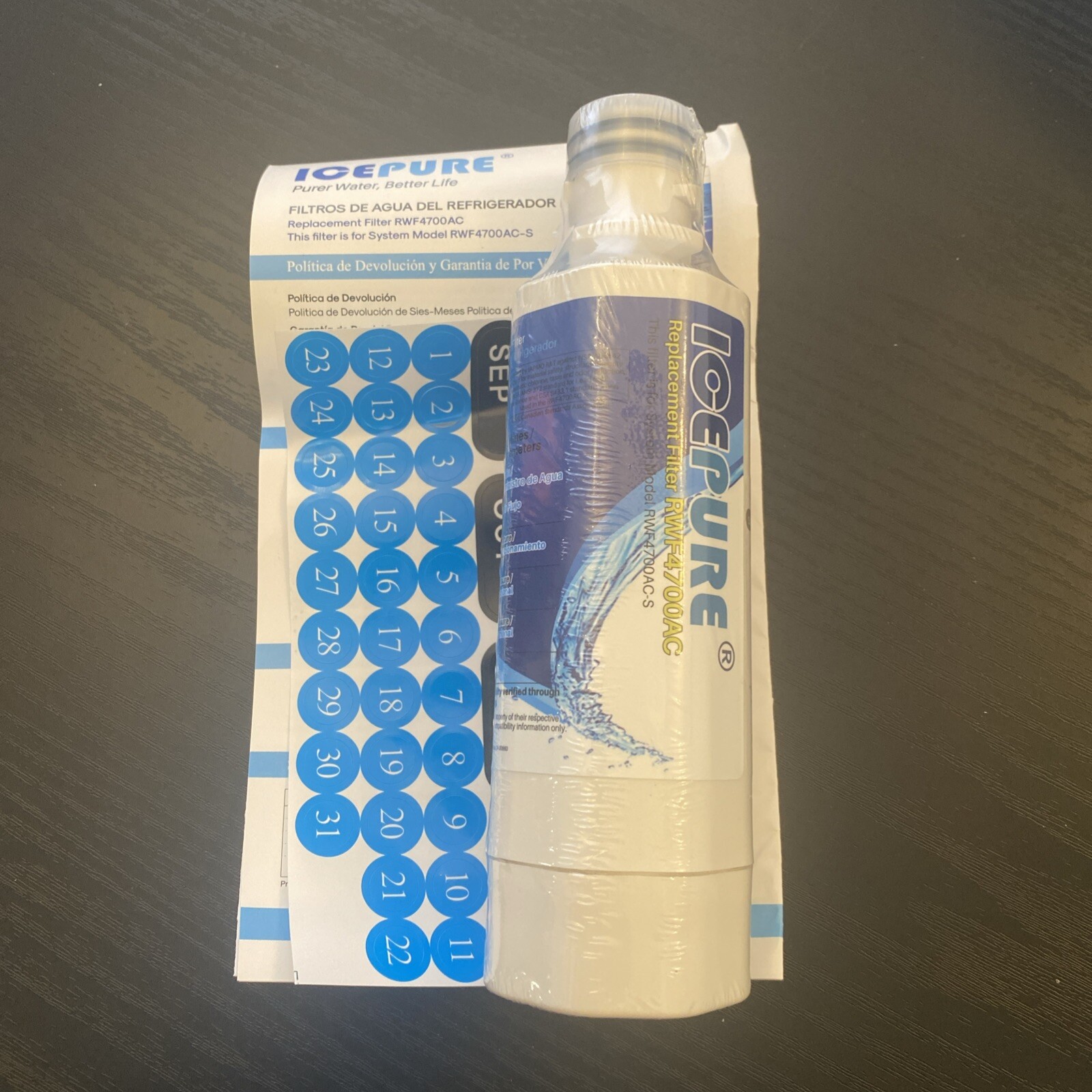 IcePure RWF4700A Refrigerator Water Filter for LG LT1000P New, Sealed, In Box