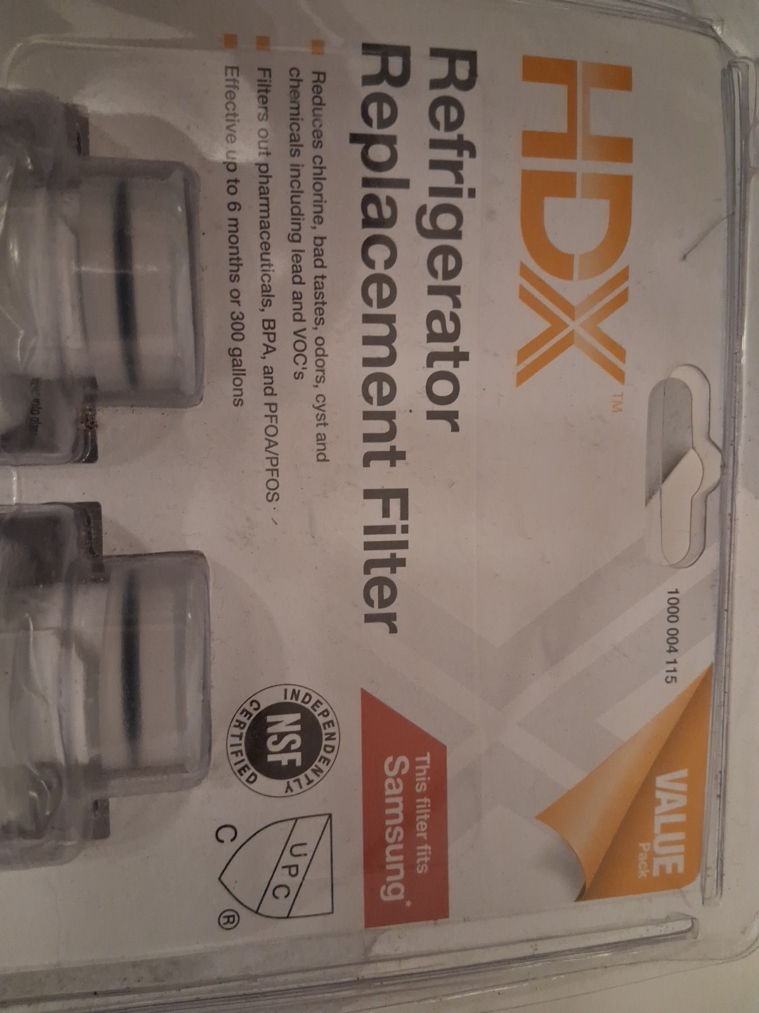 2 Pack HDX Refrigerator Samsung Replacement Box Filters Box 50