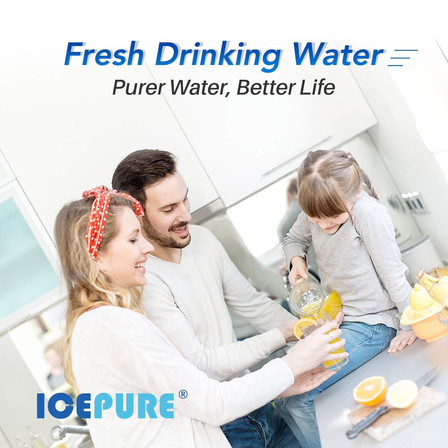 ICEPURE 2.5″ x 10″ Whole House CTO Carbon Sediment Water Filter Cartridge, 4PACK