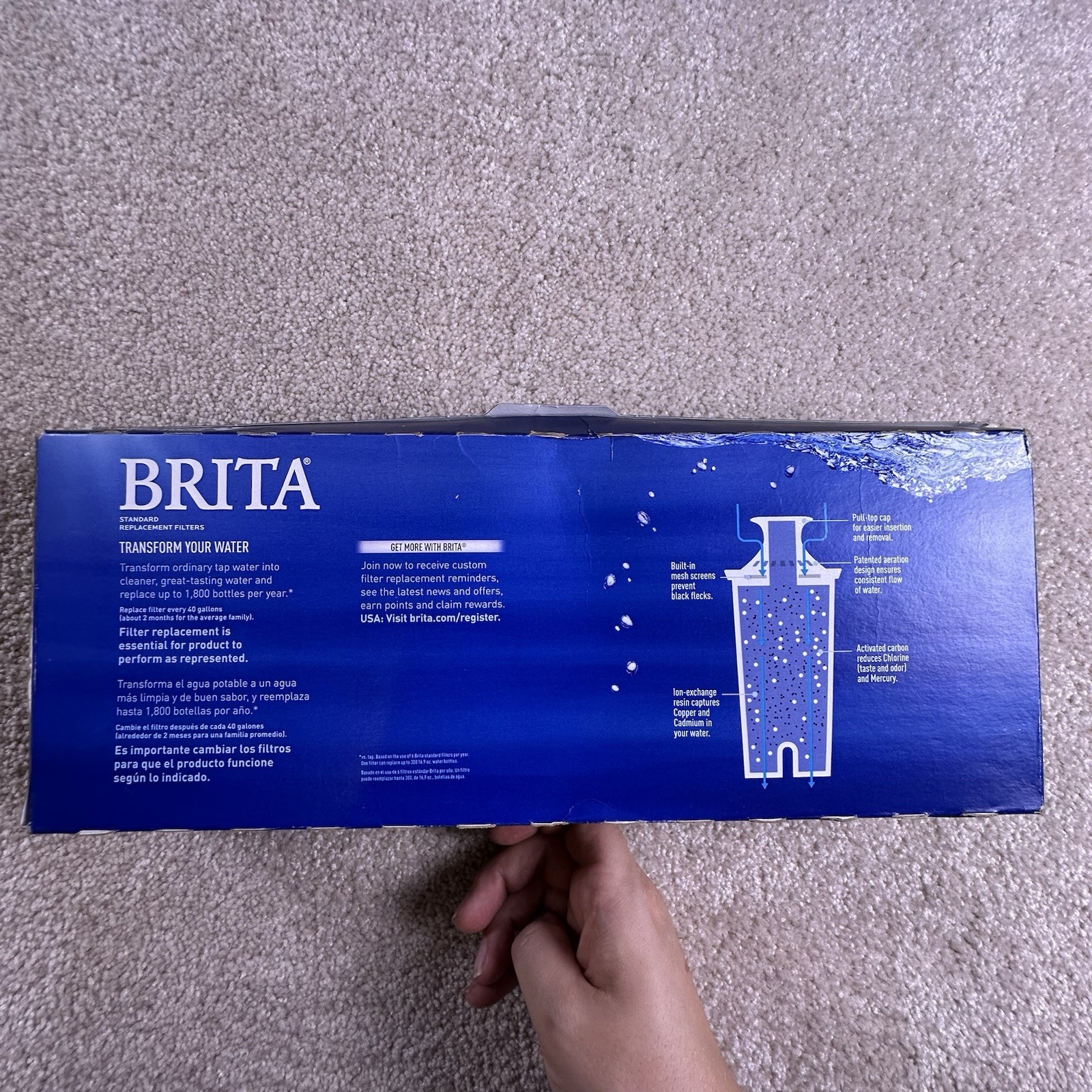 Brita Standard Water Filter Replacement Filters for Pitchers and Dispensers 6 PK