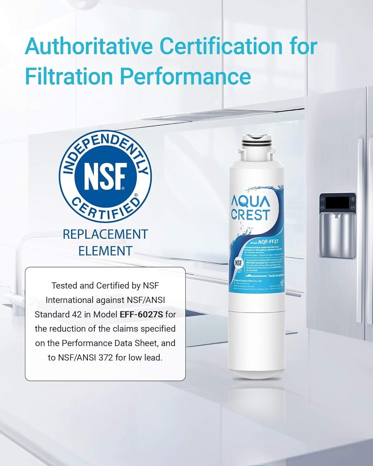AQUACREST DA29-00020B Replacement for Samsung HAF-CIN/EXP fridge water filter