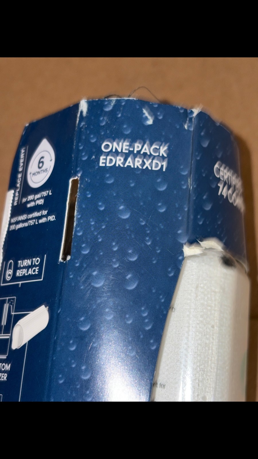 Everydrop Refrigerator Water Filter A EDRARXD1 NEW-damaged box UNOPENED
