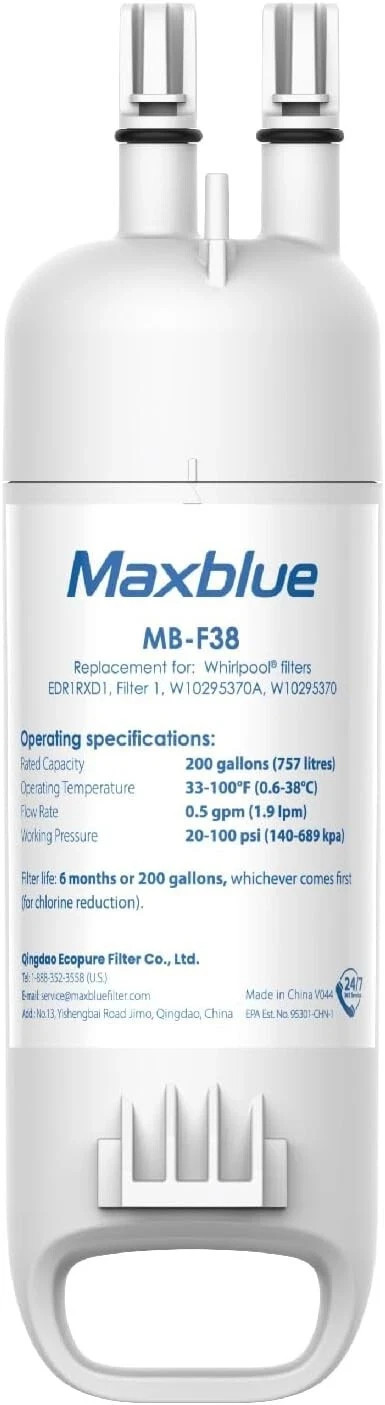 Maxblue MB-F38 Refrigerator Water Filter, Fits Kenmore 46-9081, 46-9930