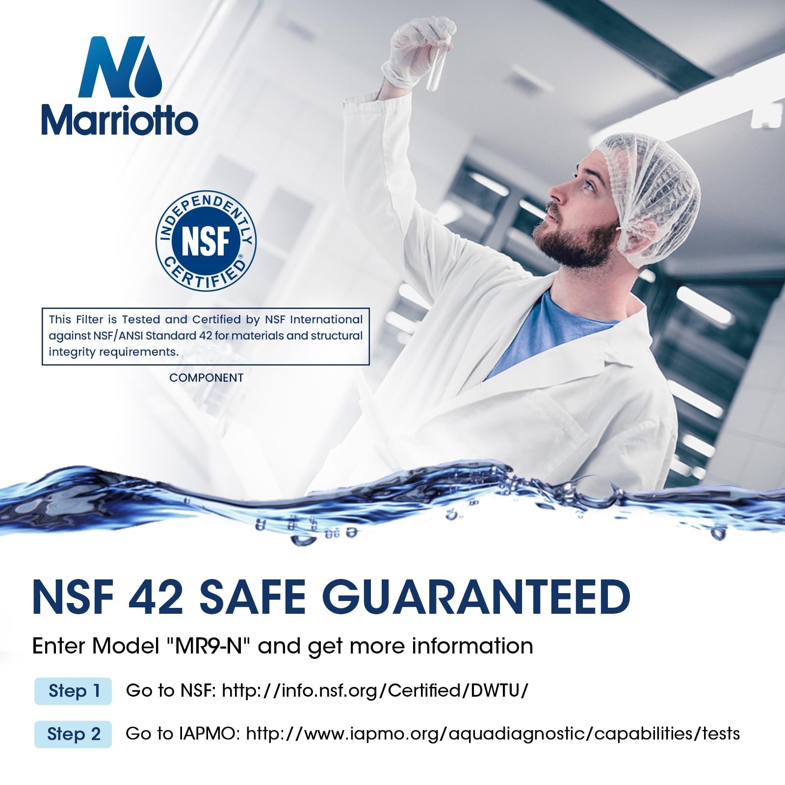 MARRIOTTO Water Filter Compatible with XWFE Builtin CHIP, Replacement for GE …