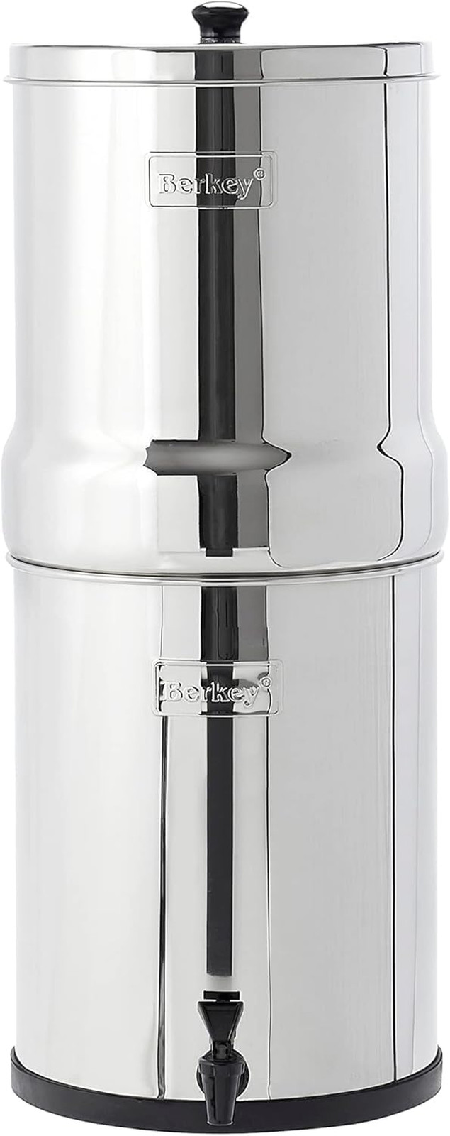 Royal Gravity-Fed Stainless Steel Countertop Water Filter System 3.25 Gallon wi