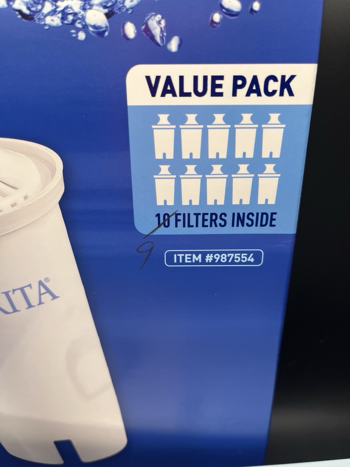 Open Box 17 Count Brita Water Filters #987554