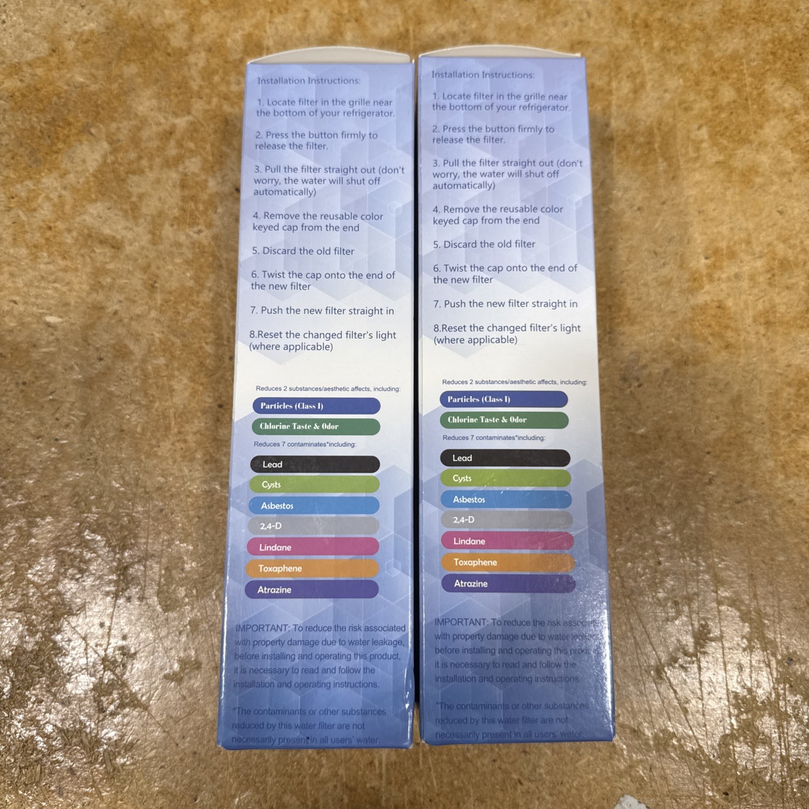Waten H20 Replacement Water Filter WF3CB 469999 Frigidaire Kenmore New LOT OF 2