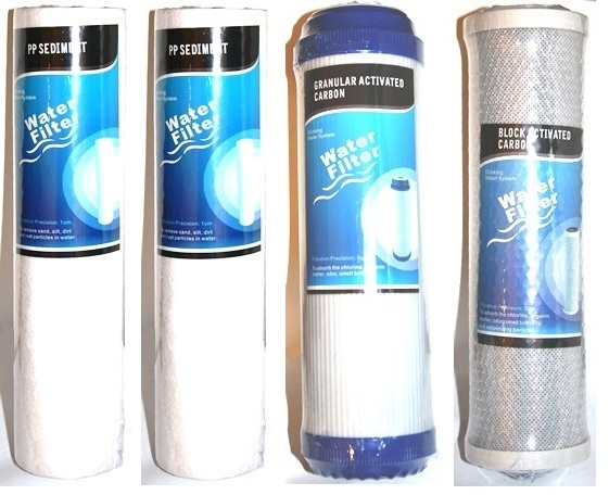 Standard 3 Stage Water Filter System (10″x2.5″) One Year Refill Cartridge Kit