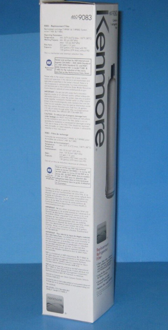 Kenmore 9083, 46-9083, 9020/9030 Replacement Refrigerator Water Filter (1 Pack)