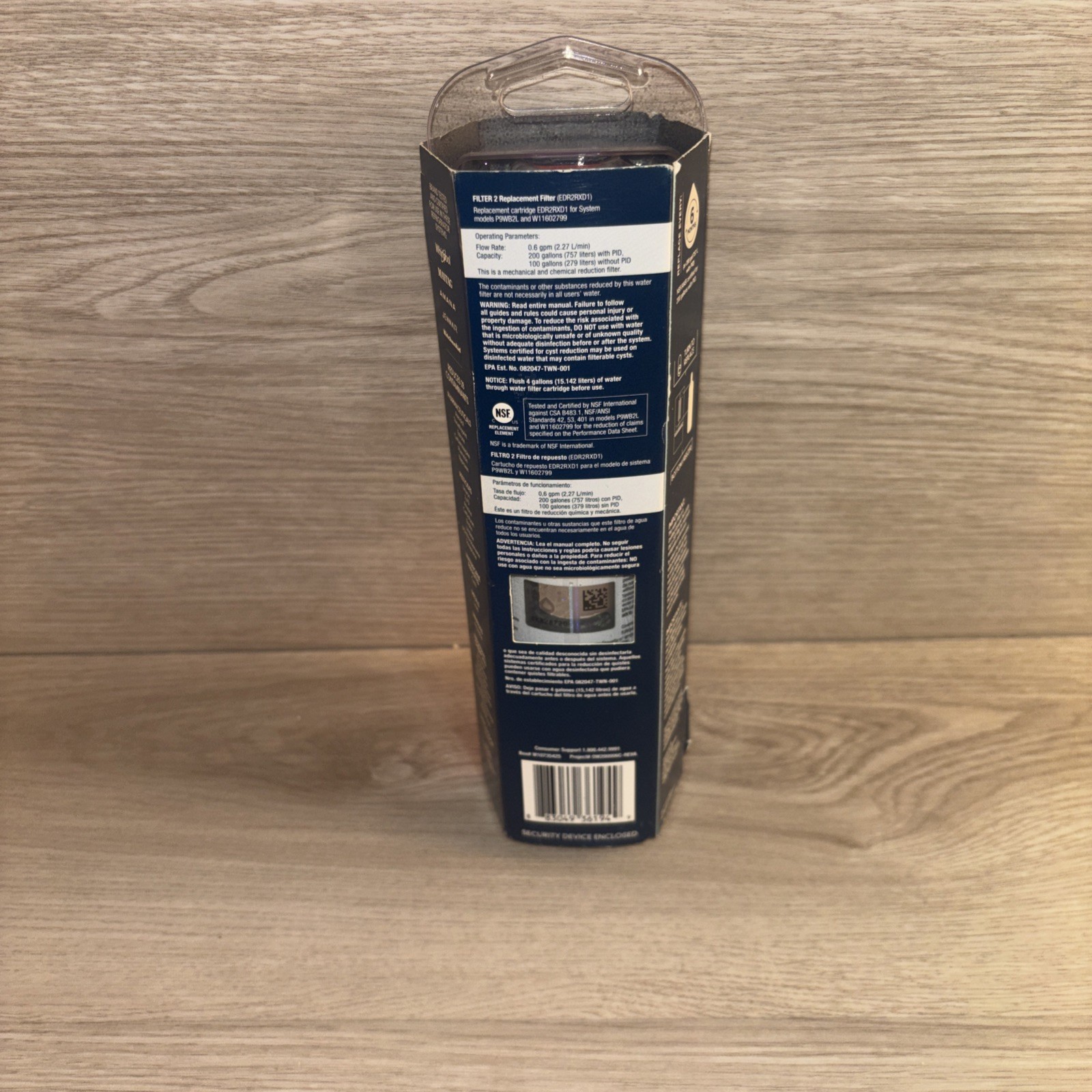Ice and Water Refrigerator Filter 2 EDR2RXD1 Single – New/Sealed