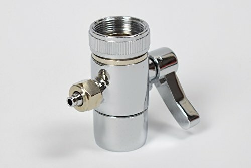 Kitchen Bathroom Sink Faucet Water Filter Diverter Valve Push on 1/4 inch Tubing