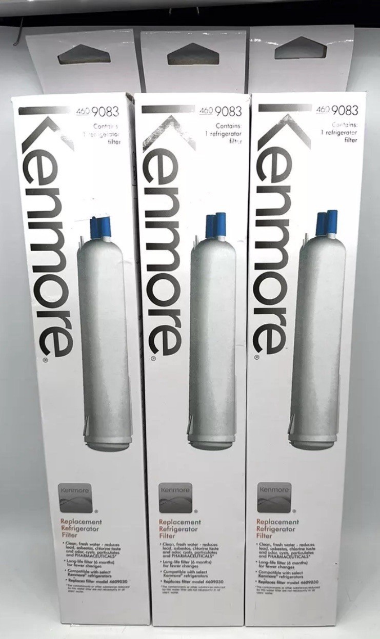 3 Pack Fit Kenmore 469083 9083 Replacement Refrigerator Water Filter 460-9083