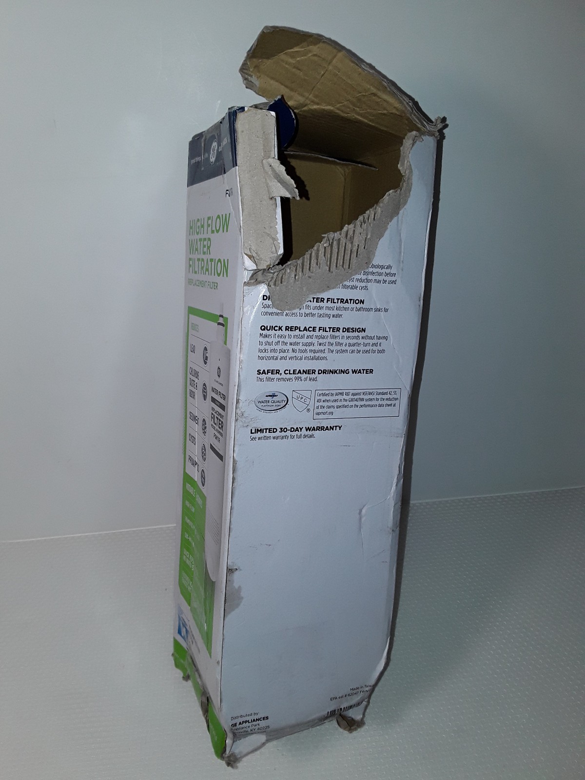GE Under Sink High Flow FQK1R Replacement Water Filter Filtration GXK140TNN whte