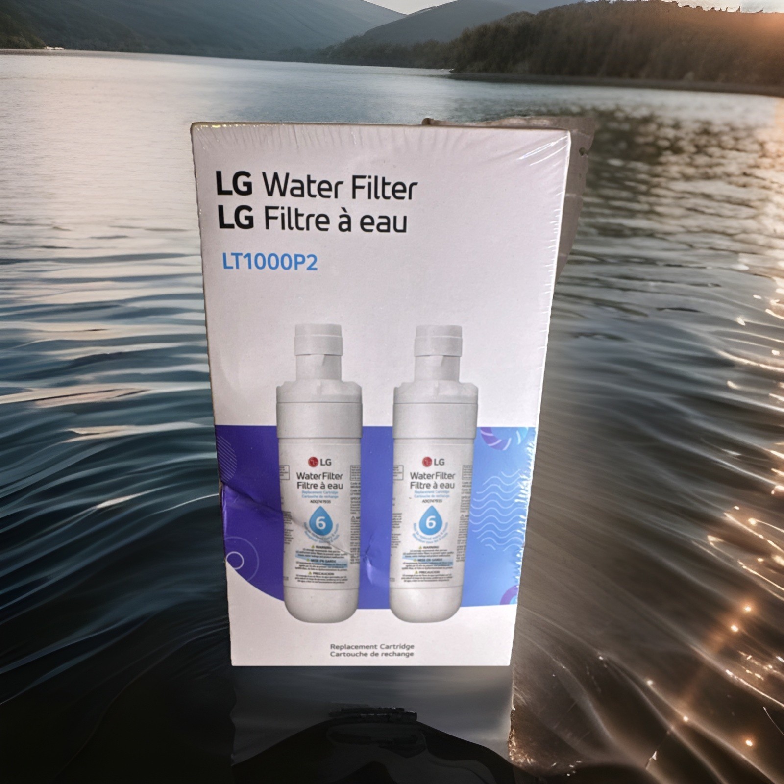 Genuine LG LT1000P2 Refrigerator Water Filter 2-Pack OEM Authentic Sealed – NEW