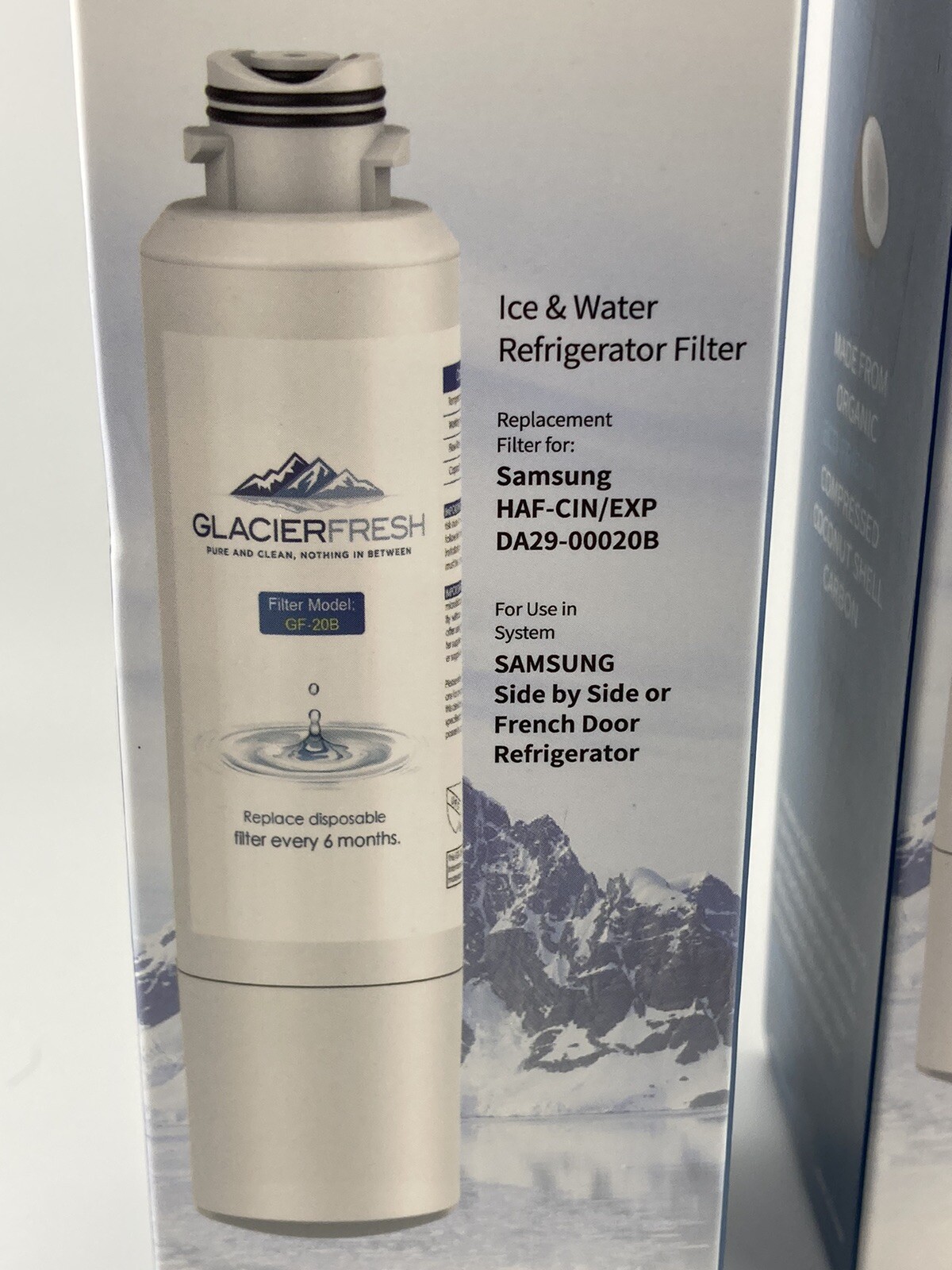 Lot of 2 Glacier Fresh Water Filter Model GF-20B, New in Box