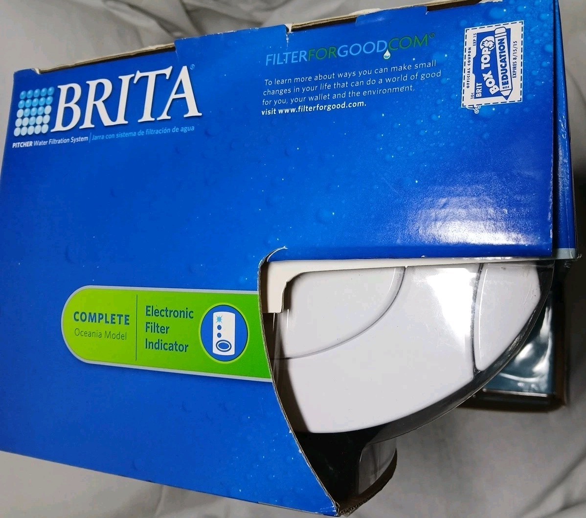 BRITA Grand Model 10 Cup Water Pitcher & Filter Oceania Model White – NEW in Box