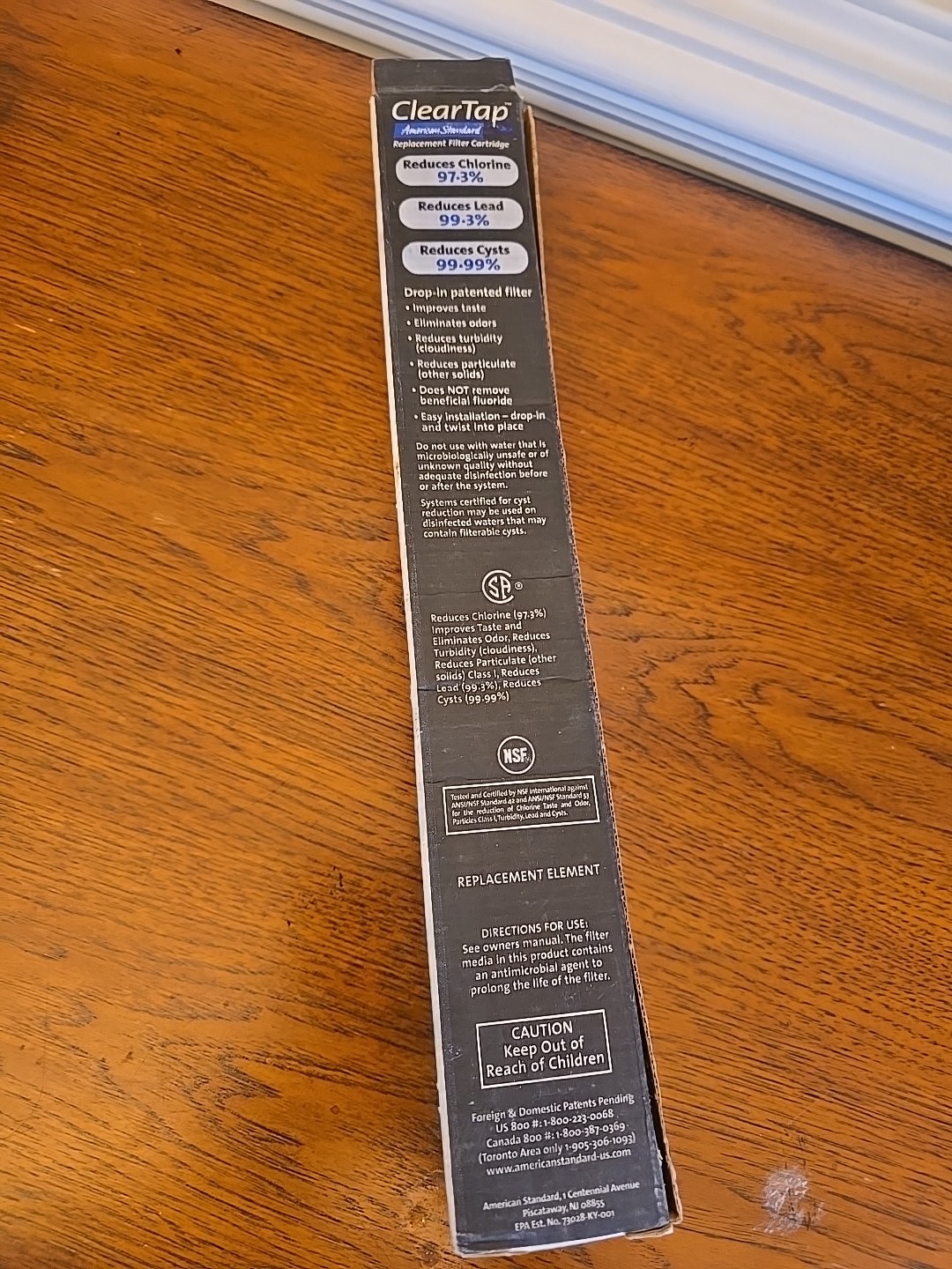 Clear Tap American Standard F20 Water Filter Cartridge | New in Box