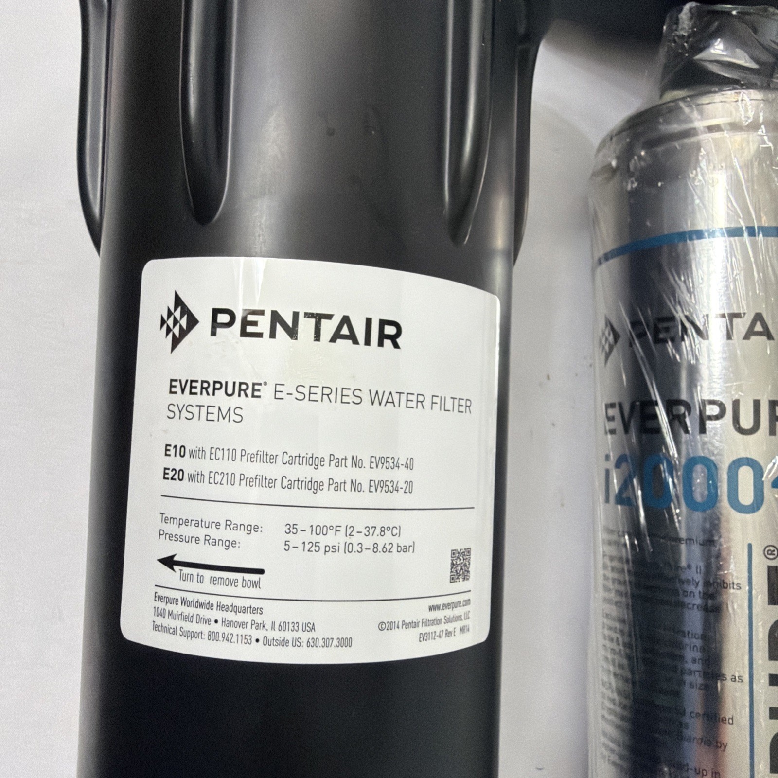 Pentair Everpure Insurice Twin PF-i2000² Commercial Ice Water Filter System NEW