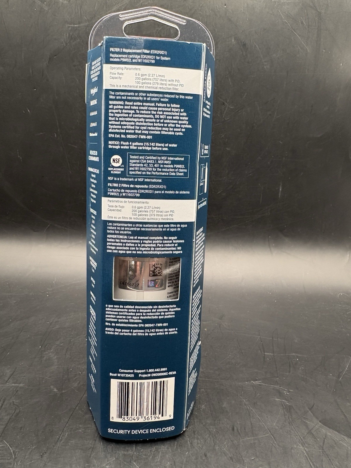 EveryDrop #2 Refrigerator Ice Water Filter Replacement