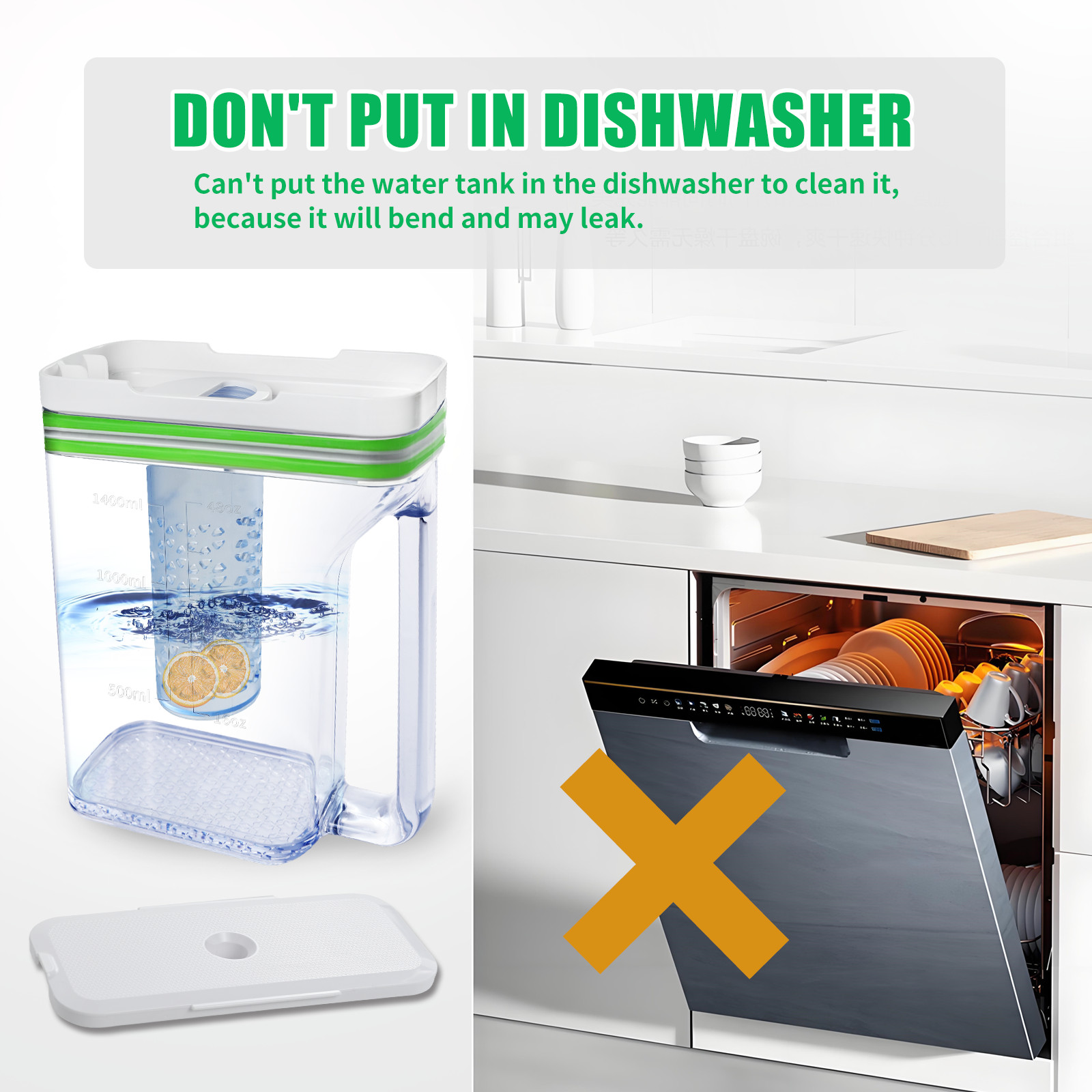 DA97-17395A Upgraded Water Reservoir/Pitcher Fits for Samsung Refrigerator