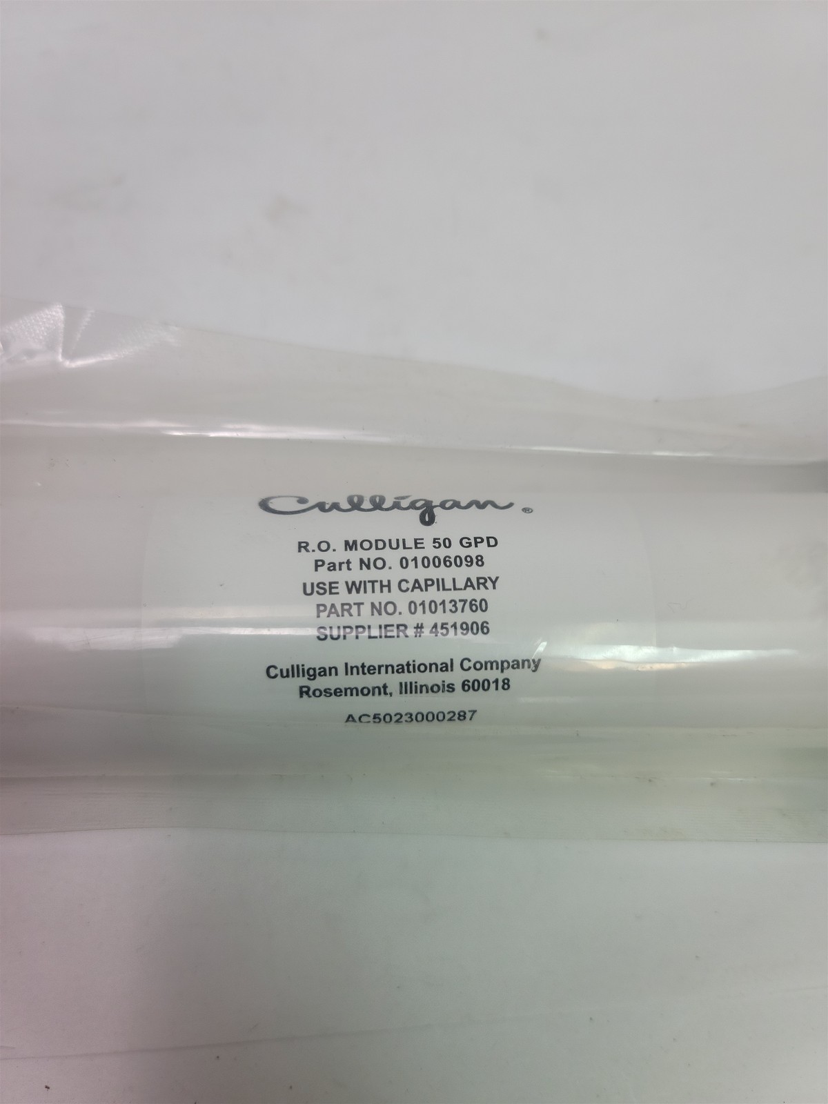 Culligan Reverse Osmosis 50 GPD Module 01006098 – New Surplus