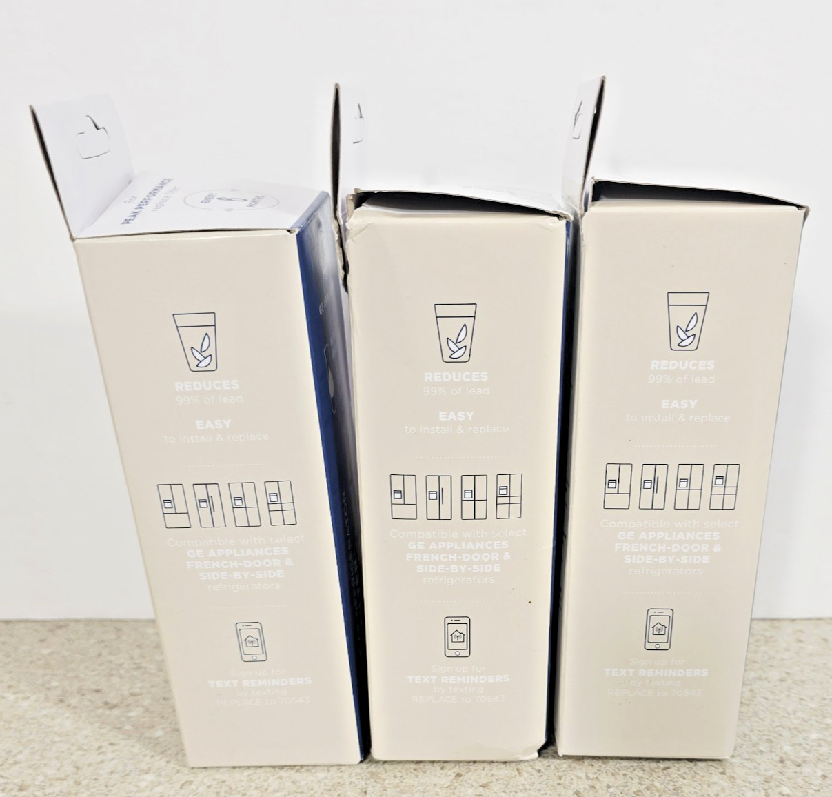 Lot Of 3 OEM GE XWFE Refrigerator Water Filter **NO RFID Chip** 2 Factory Sealed
