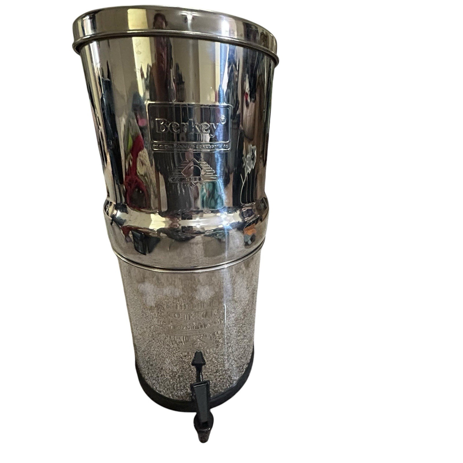 Big Berkey Water Filter System 2.25 Gallon 1 Filter Stainless Steel 19.5″ USED