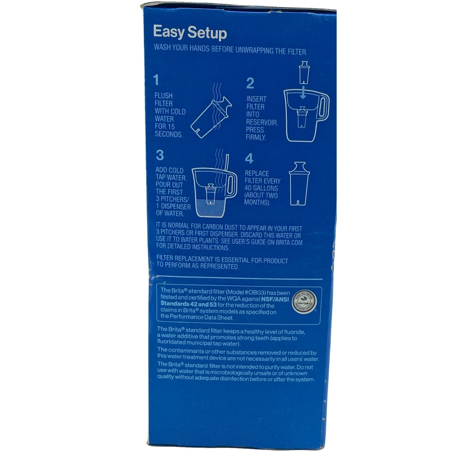 Brita Standard Replacement Filters for Pitchers and Dispensers 3-Count Box 3 Pac