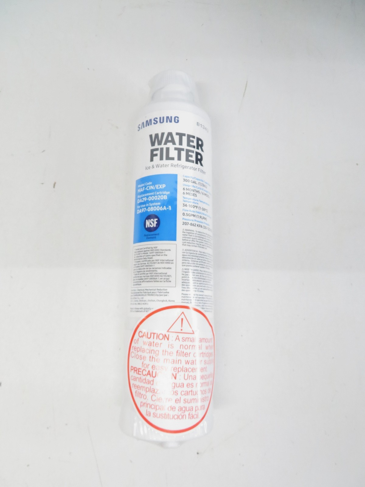 SAMSUNG GENUINE REFRIDGERATOR WATER FILER – DA29-00020B – BRAND NEW **
