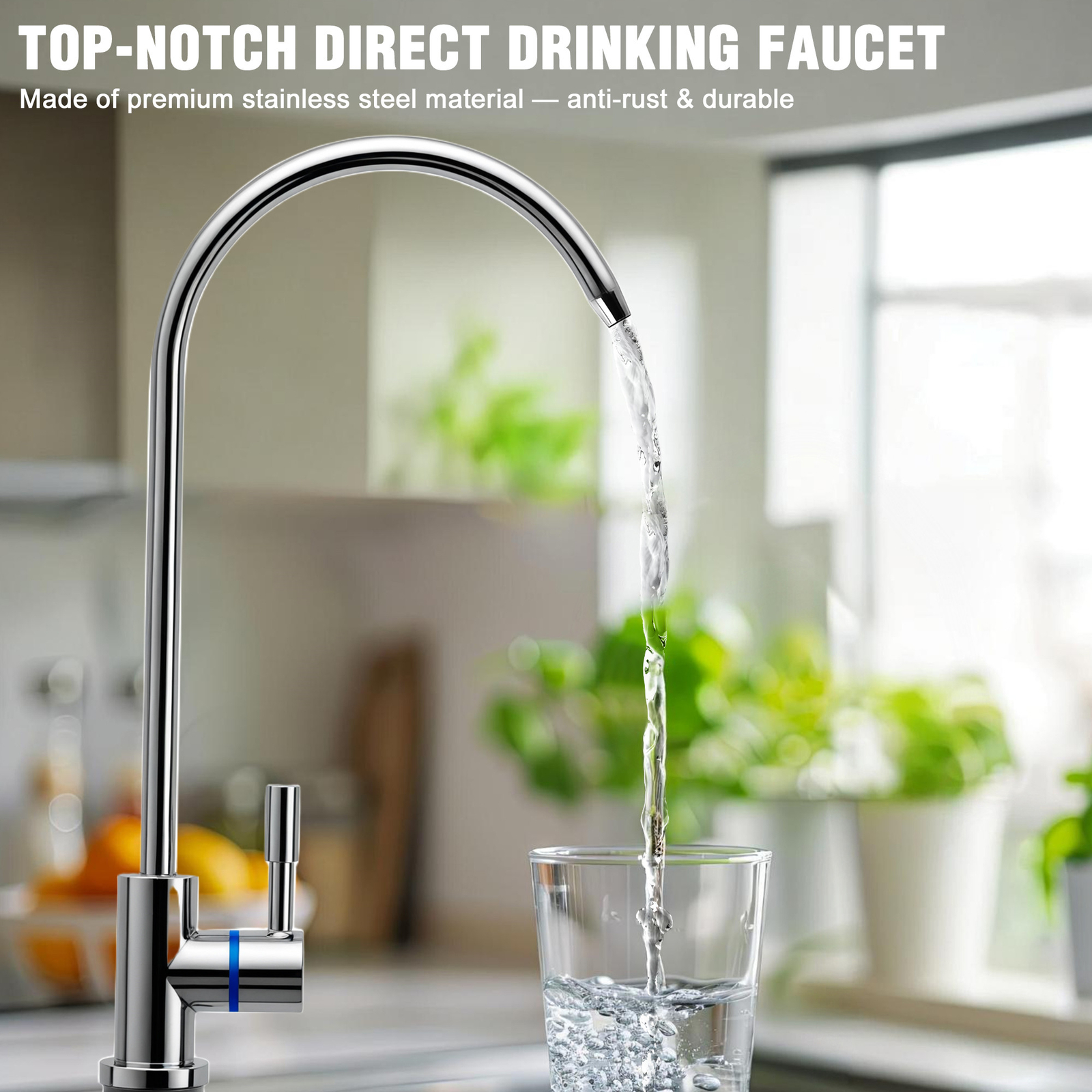 5 Stage Reverse Osmosis Water Filtration System 75 GPD 300L Filters Purifier USA