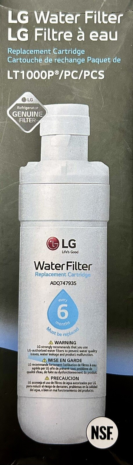 LG LT1000P 6Month / 200Gal Capacity Replacement Refrigerator Water Filter…