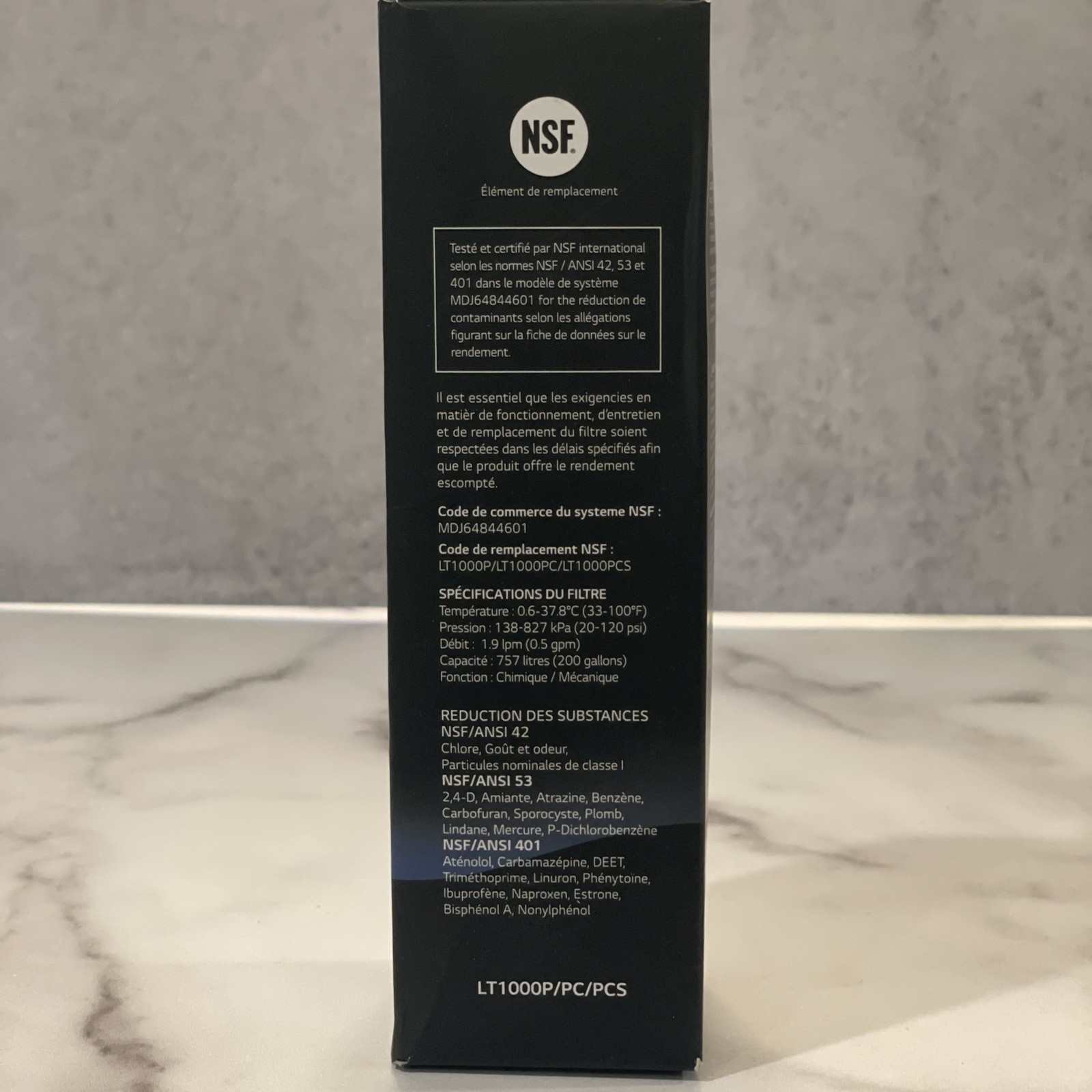 LG LT1000P 6Month / 200Gal Capacity Replacement Refrigerator Water Filter-New