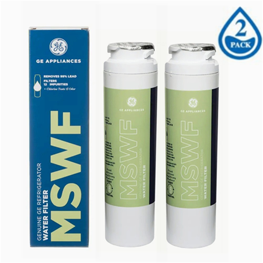 GE MSWF refrigerator water filter replacement SmartWater filter new – 2PACK